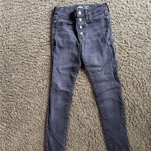 Kids Old Navy High-Rise Button-Fly Super Skinny Jeans- size 10